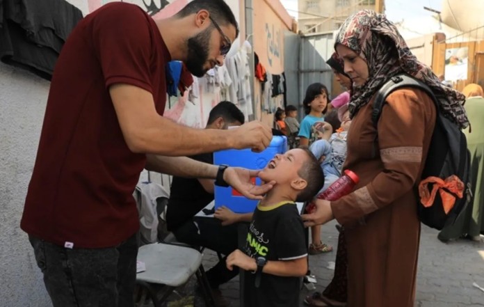 Kampanye Vaksinasi Anak Gaza