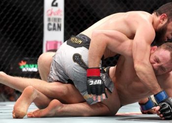 Islam Makhachev menang angka mutlak atas Jack Della Maddalena. ( Getty Images via AFP/ISHIKA SAMANT)