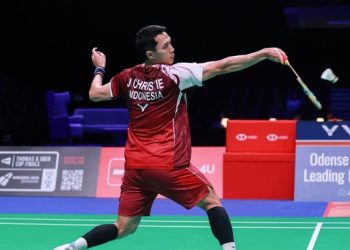 Jonatan Christie membawa pulang dua gelar juara dari tur Eropa. (Arsip PBSI)