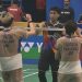 Ganda campuran Indonesia, Marwan Faza/Aisyah Salsabila Pranata (jersei hitam), takluk pada semifinal Syed Modi International 2025 di Lucknow, India, 29 November 2025. (BWF TV)