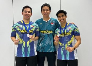 Sabar Karyaman Gutama/Moh Reza Pahlevi Isfahani jadi runner-up di Hylo Open 2025 (Foto: dok. PBSI)