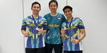 Sabar Karyaman Gutama/Moh Reza Pahlevi Isfahani jadi runner-up di Hylo Open 2025 (Foto: dok. PBSI)