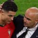 Cristiano Ronaldo mendapatkan pembelaan dari Roberto Martinez usai diganjar kartu merah dalam laga Republik Irlandia vs Portugal.(RONNY HARTMANN/AFP)