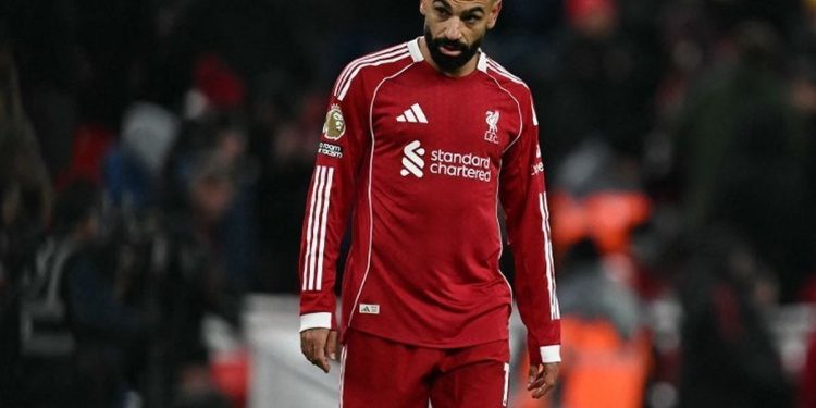 Penyerang Liverpool, Mohamed Salah. (AFP/PAUL ELLIS)