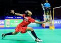 Tunggal putri Indonesia Putri Kusuma Wardani saat beraksi. (Arsip PBSI)