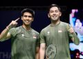 Sabar/Reza bisa menyumbangkan poin penting di laga final beregu putra SEA Games 2025. (Arsip PBSI)