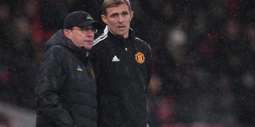 Asisten pelatih Manchester United, Darren Fletcher. (AFP/Paul Ellis)