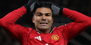 Casemiro resmi umumkan akan meninggalkan Manchester United pada akhir musim 2026. (AFP)