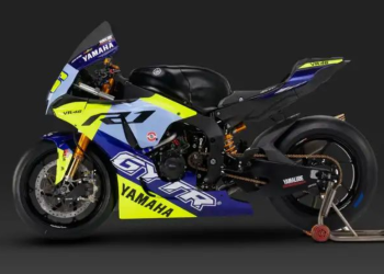 Motor YZF-R1 GYTR VR46 yang digunakan Valentino Rossi saat jajal sirkuit Mandalika, 29 Januari 2026. (Foto: Yamaha Racing)