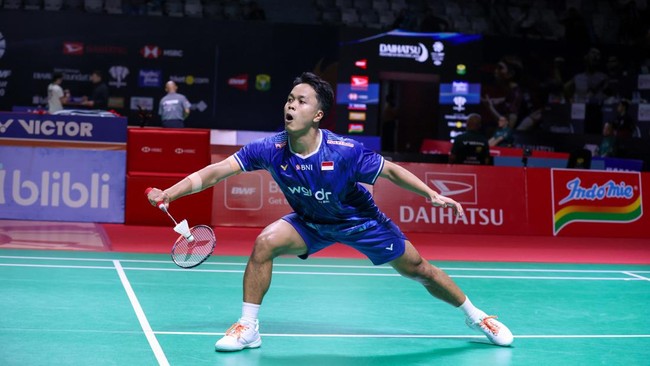 Anthony Sinisuka Ginting melaju ke babak utama Indonesia Masters 2026. (dok. PBSI)