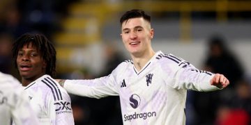 Benjamin Sesko akhiri puasa gol, langsung cetak brace. (Action Images via Reuters/Craig Brough)