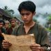 Ketegangan memuncak di Desa Pasir Angin. Alat berat mulai mengancam hutan, sementara alam memberikan tanda-tanda kemurkaan. (generate by dreaminaAI)