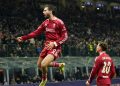 Dominik Szoboszlai merayakan golnya ke gawang Inter Milan, Rabu (10/12/2025) dini hari WIB (c) AP Photo/Luca Bruno