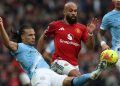 Manchester United menang 2-0 saat melawan Manchester City di Liga Inggris. (Foto: AFP/DARREN STAPLES)