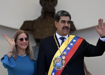 Presiden Venezuela Nicolas Manduro dan ibu negara Cilia Flores. (AFP via getty images)