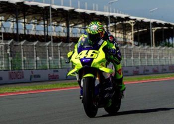 Valentino Rossi di Sirkuit Mandalika. Foto: Doc. Pertamina Lubricants.