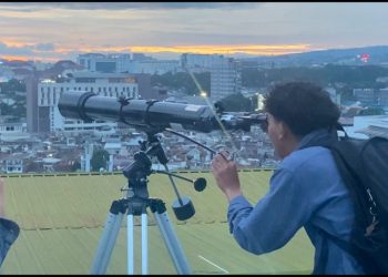 Tim pemantau hilal di Jawa Barat melaporkan hilal tidak terlihat pada Selasa (17/2/2026). (Job/pasjabar)