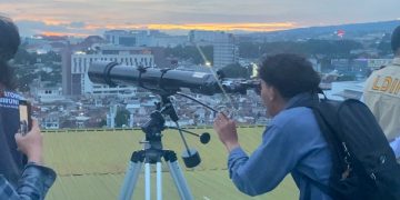 Tim pemantau hilal di Jawa Barat melaporkan hilal tidak terlihat pada Selasa (17/2/2026). (Job/pasjabar)