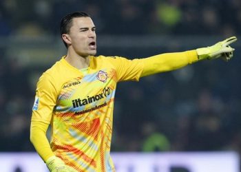 Emil Audero bermain bagus meski Cremonese kalah dari Atalanta di Liga Italia. (REUTERS/MATTEO CIAMBELLI)