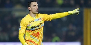 Emil Audero bermain bagus meski Cremonese kalah dari Atalanta di Liga Italia. (REUTERS/MATTEO CIAMBELLI)