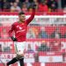 Selebrasi Casemiro usai mencetak gol dalam laga Manchester United vs Fulham di Premier League, Minggu (1/2/2026). (c) AP Photo/Dave Thompson