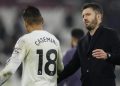 Rentetan kemenangan Manchester United bersama MIchael Carrick terhenti di markas West Ham United (Foto: Action Images via Reuters/Peter Cziborra)