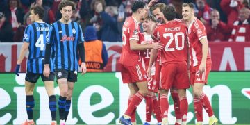 Bayern Munich menghantam Atalanta 4-1 di leg kedua babak 16 besar Liga Champions. Bayern lolos ke perempatfinal. (Foto: Getty Images/EyesWideOpen)