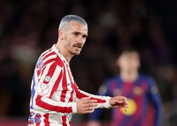 Gelandang Atletico Madrid, Antoine Griezmann. (Foto: David Ramirez/Soccrates/Getty Images)