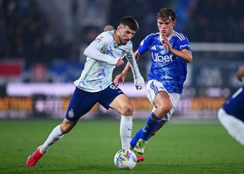 Laga Como vs Inter Milan di leg pertama semifinal Coppa Italia berakhir imbang 0-0. (Foto: Mattia Pistoia - Inter/Inter via Getty Images)