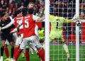 Arsenal imbang 1-1 melawan Bayer Leverkusen di leg pertama babak 16 besar Liga Champions (Foto: REUTERS/Thilo Schmuelgen)