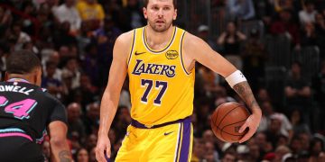 Luka Doncic. (Photo by Issac Baldizon/NBAE via Getty Images)