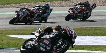 Marco Bezzecchi saat MotoGP Thailand 2026. (AFP/LILLIAN SUWANRUMPHA)