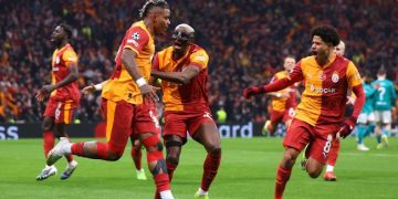 Galatasaray gebuk Liverpool 1-0 di babak 16 besar Liga Champions. (REUTERS/Murad Sezer)