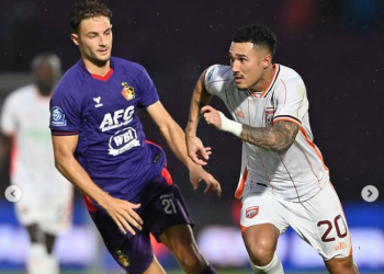 Borneo FC rebut puncak klasemen Super League 2025/2026 setelah kalahkan Persik Kediri 0-1. (Instagram/@borneofc.id)