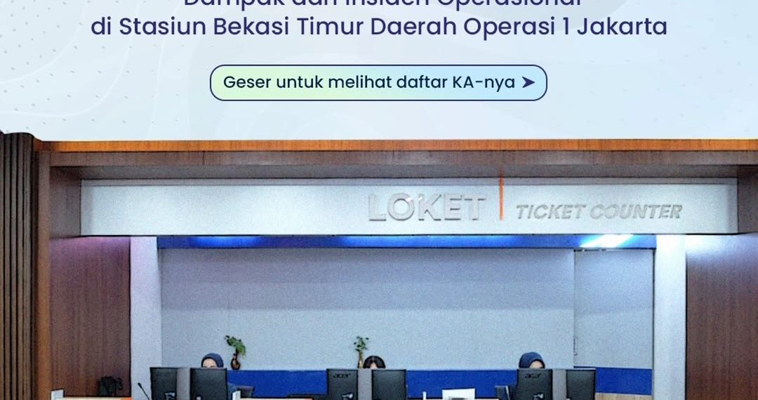 KAI Batalkan 13 Perjalanan KA Jarak Jauh Usai Insiden di Bekasi Timur