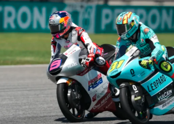 Veda Ega Pratama finis keenam di Moto3 Spanyol 2026. (Foto: Dok. Honda Team Asia)