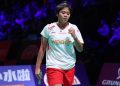Thalita Ramadhani Wiryawan membuat Indonesia memperkecil skor menjadi 1-2 melawan Korea Selatan di semifinal Uber Cup 2026. (Arsip PBSI)